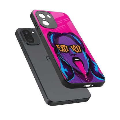 Explicit sleek oneplus 15r cover with tempered glass back and TPU edges