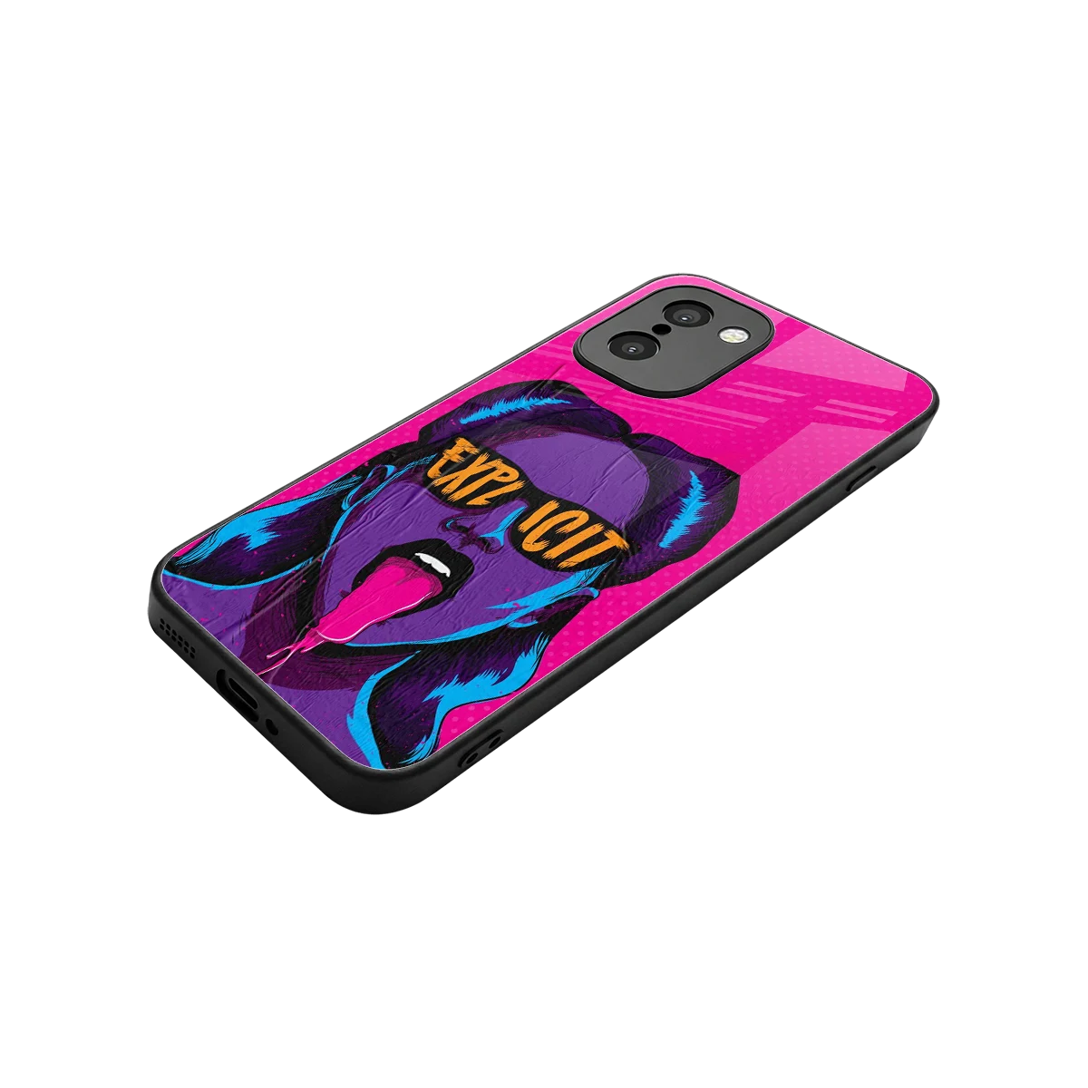 Explicit stylish phone case for oneplus 15r | glossy glass and slim fit