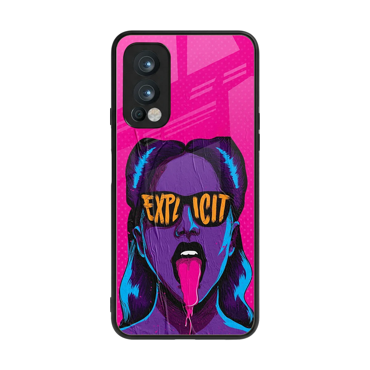 Explicit back phone cover | glass case for oneplus nord 2