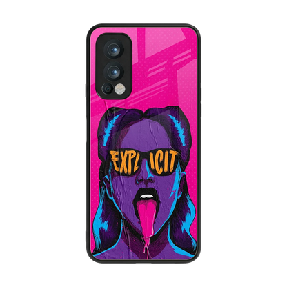 Explicit back phone cover | glass case for oneplus nord 2