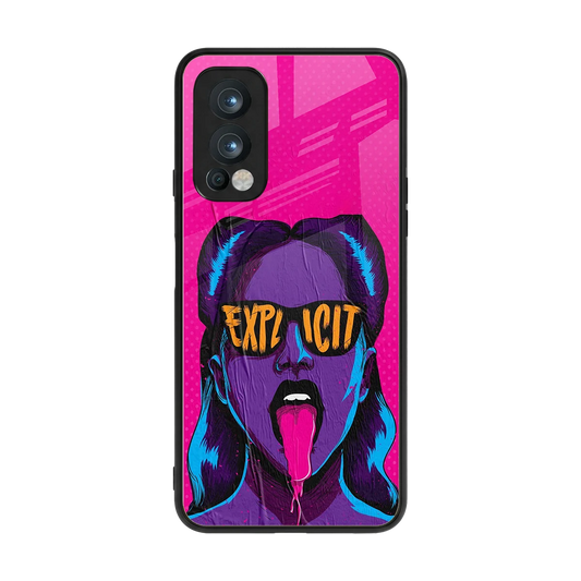 Explicit back phone cover | glass case for oneplus nord 2