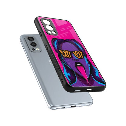 Explicit sleek oneplus nord 2 cover with tempered glass back and TPU edges