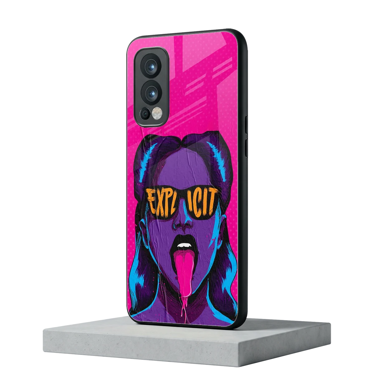 Explicit oneplus nord 2 mobile cover | shockproof glass phone case