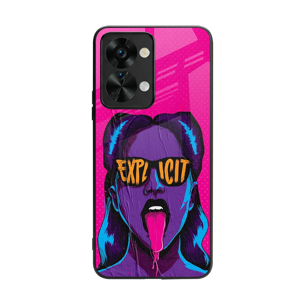 Explicit back phone cover | glass case for oneplus nord 2t
