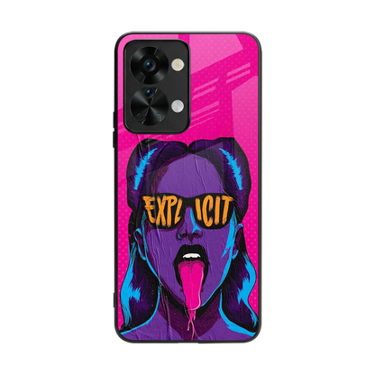 Explicit back phone cover | glass case for oneplus nord 2t