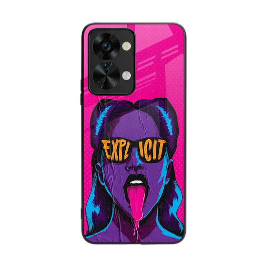 Explicit back phone cover | glass case for oneplus nord 2t