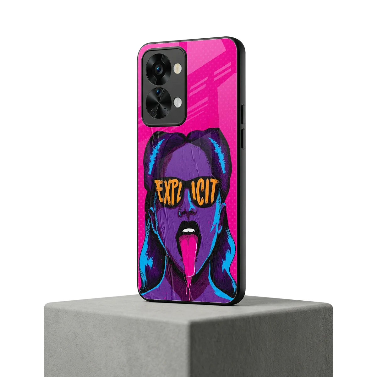 Explicit oneplus nord 2t mobile cover | shockproof glass phone case