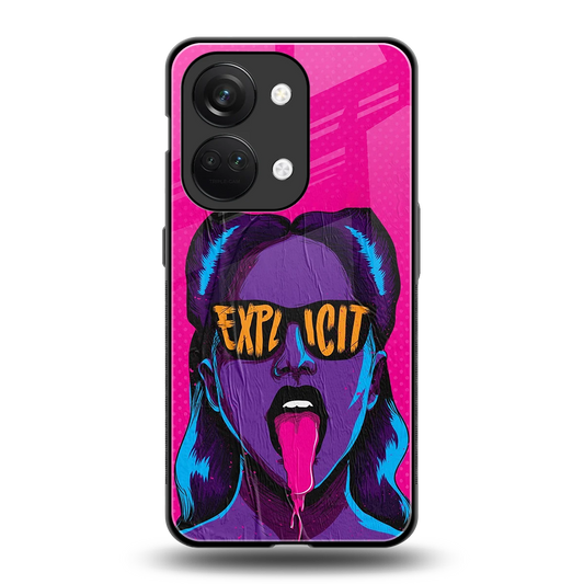 Explicit back phone cover | glass case for oneplus nord 3