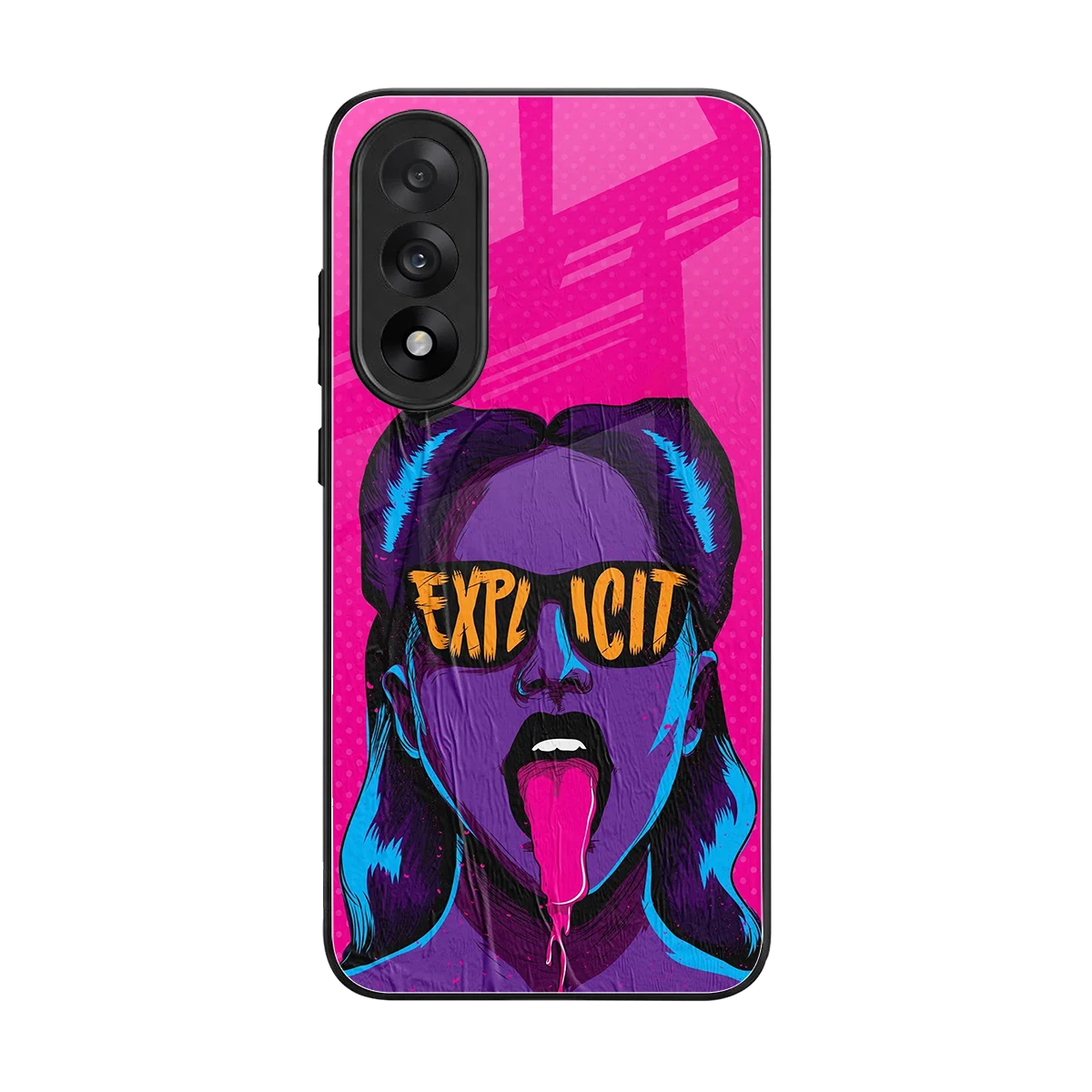 Explicit back phone cover | glass case for oneplus nord 5