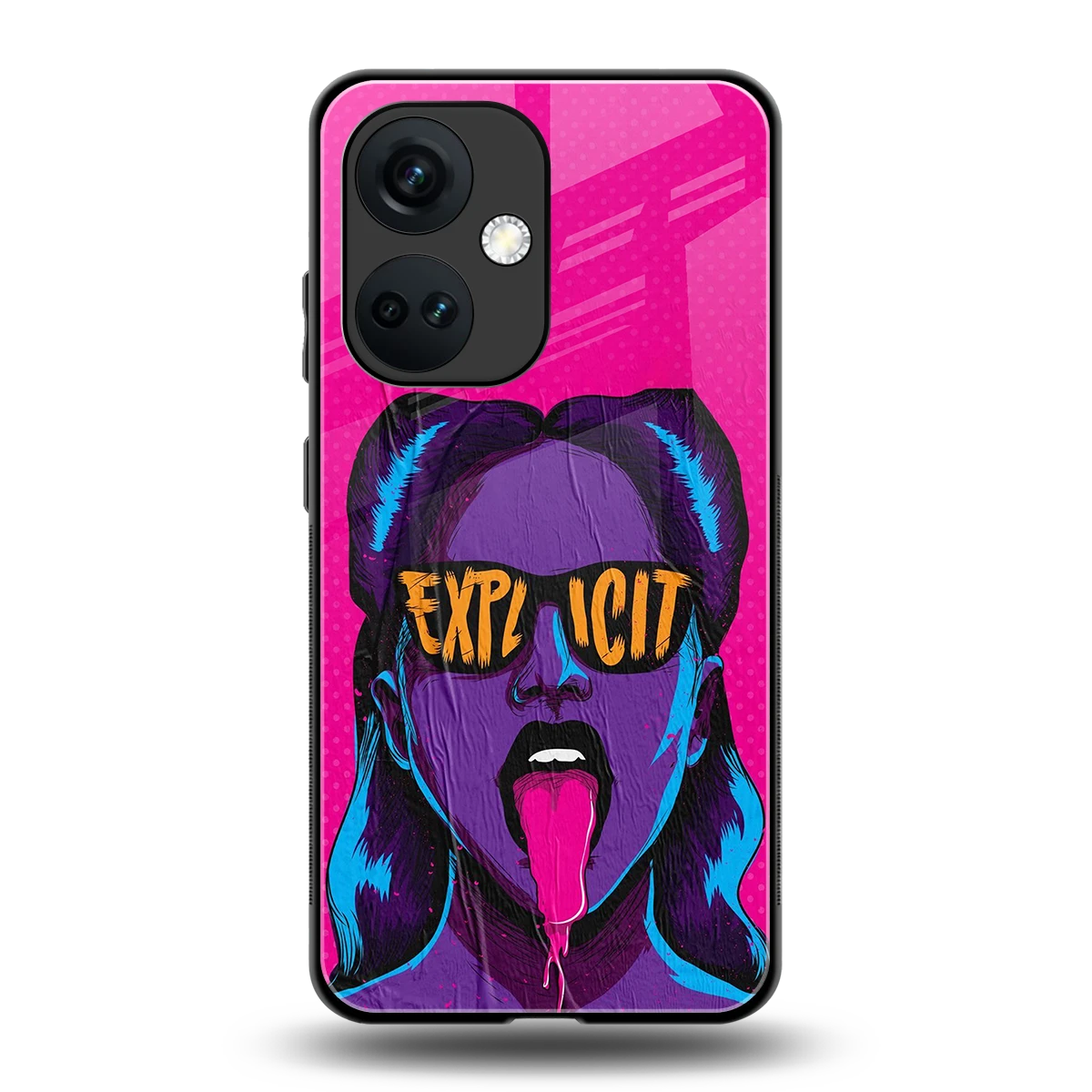 Explicit back phone cover | glass case for oneplus nord ce 3