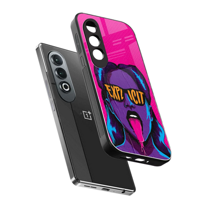 Explicit sleek oneplus nord ce 4 cover with tempered glass back and TPU edges