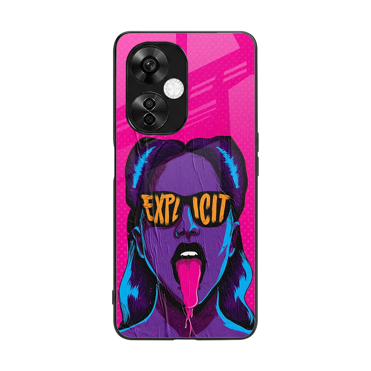 Explicit back phone cover | glass case for oneplus nord ce 3 lite