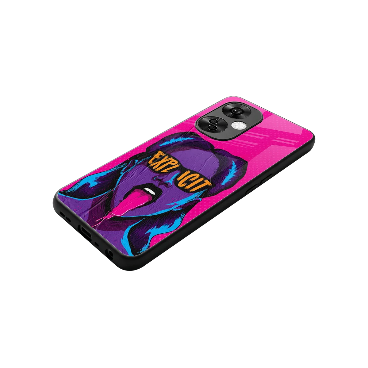 Explicit stylish phone case for oneplus nord ce 3 lite | glossy glass and slim fit