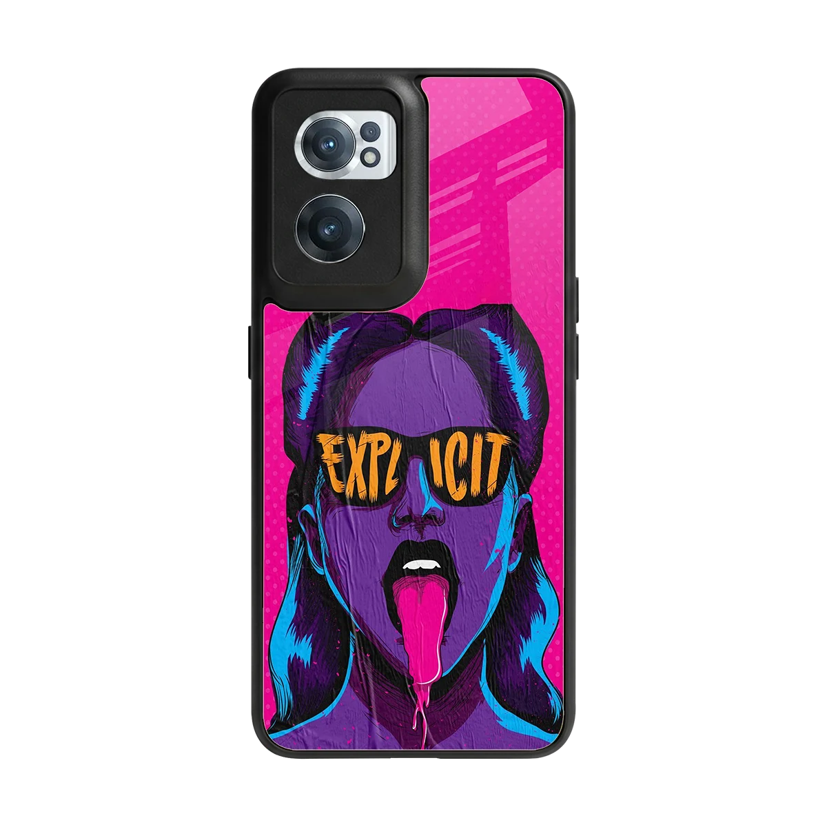 Explicit back phone cover | glass case for oneplus nord ce 2