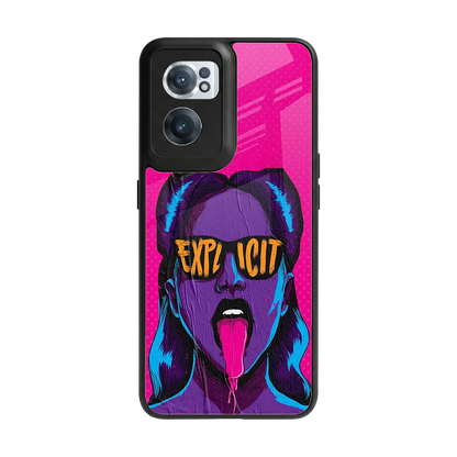 Explicit back phone cover | glass case for oneplus nord ce 2