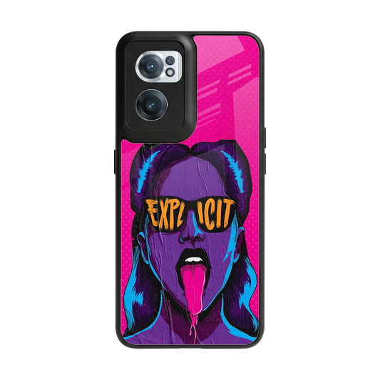 Explicit back phone cover | glass case for oneplus nord ce 2