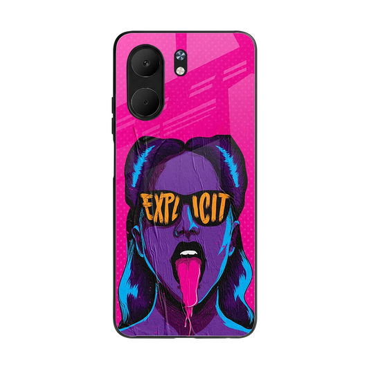 Explicit back phone cover | glass case for oppo a5x 5g