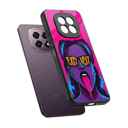 Explicit sleek oppo f29 5g cover with tempered glass back and TPU edges