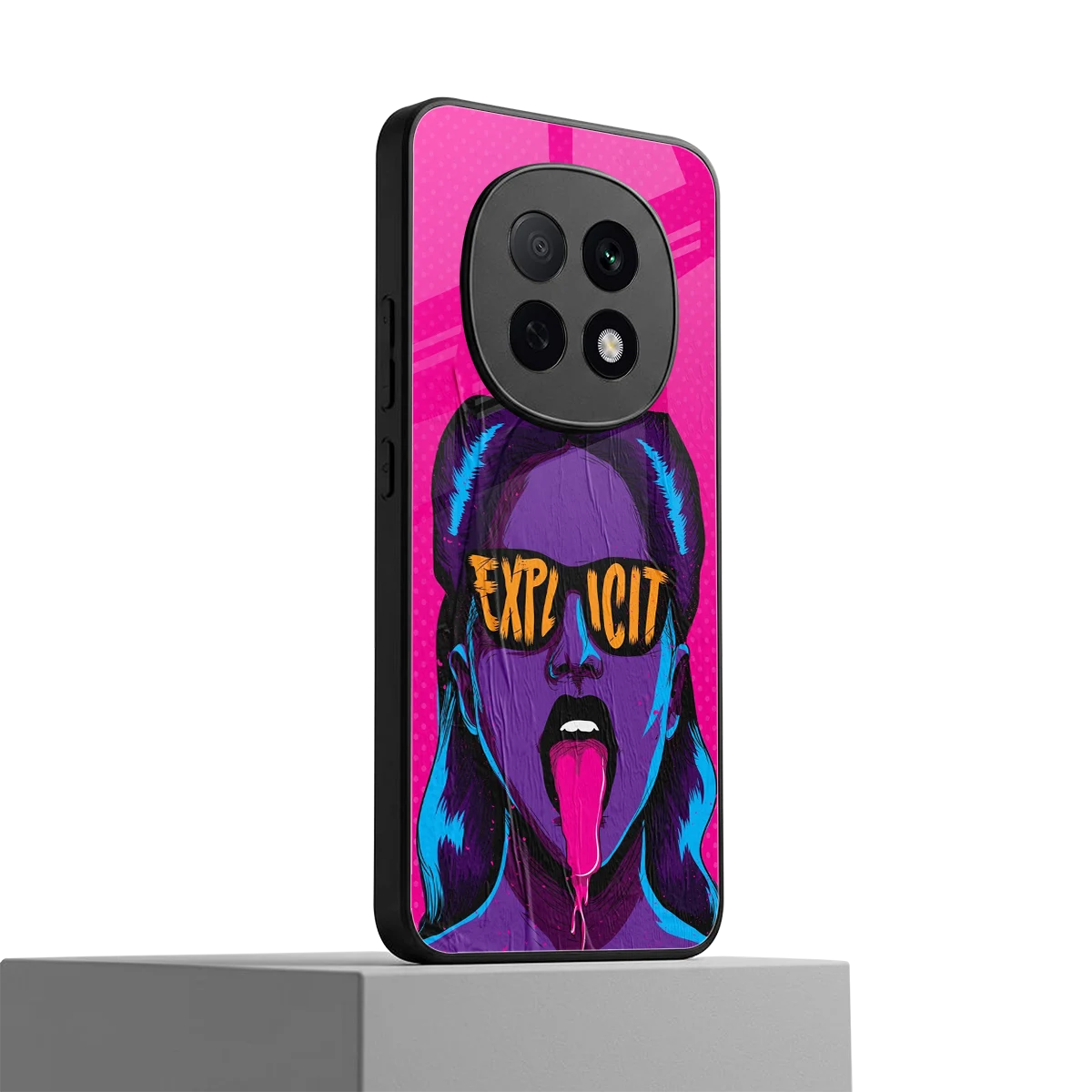 Explicit oppo f29 pro 5g mobile cover | shockproof glass phone case