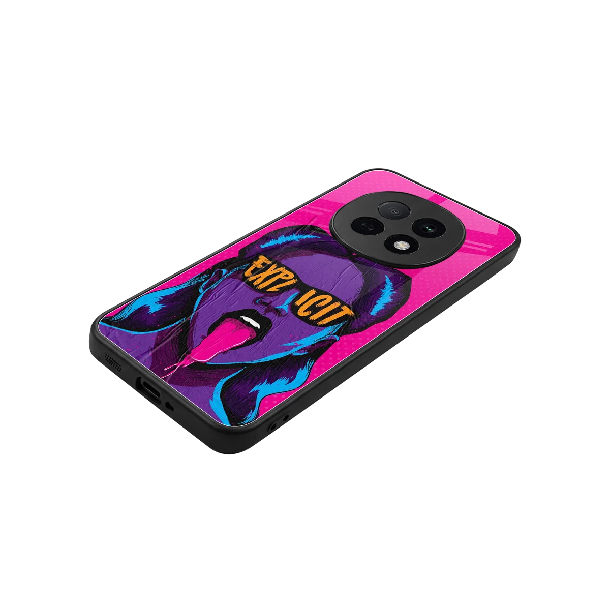 Explicit stylish phone case for oppo f29 pro 5g | glossy glass and slim fit