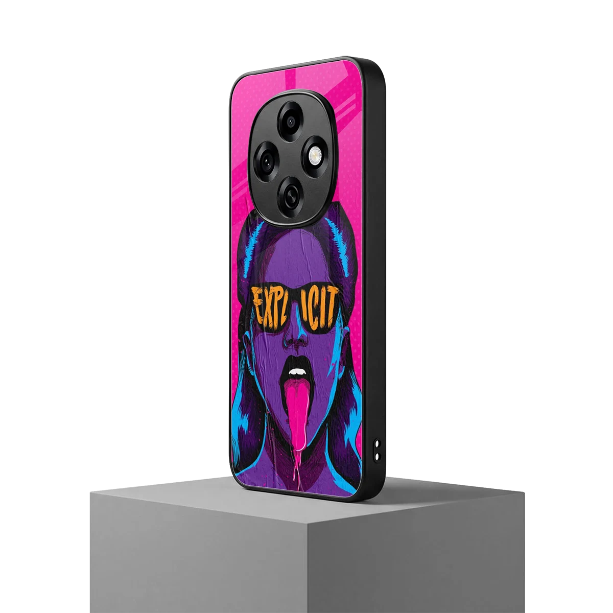 Explicit oppo f31 pro 5g mobile cover | shockproof glass phone case