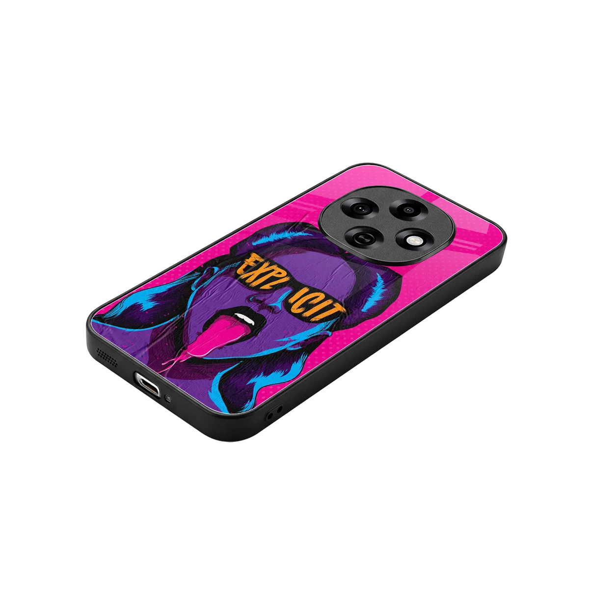 Explicit stylish phone case for oppo f31 pro 5g | glossy glass and slim fit