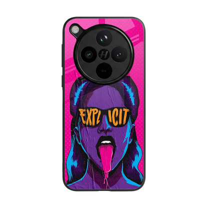 Explicit back phone cover | glass case for oppo find x8