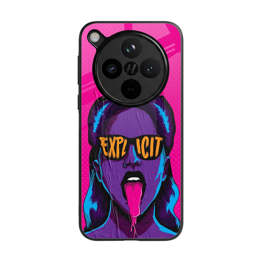Explicit back phone cover | glass case for oppo find x8