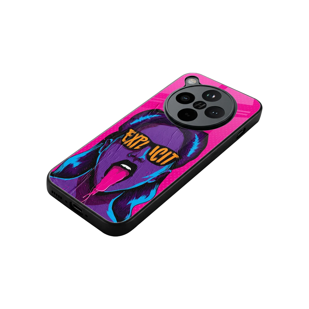 Explicit stylish phone case for oppo find x8 | glossy glass and slim fit