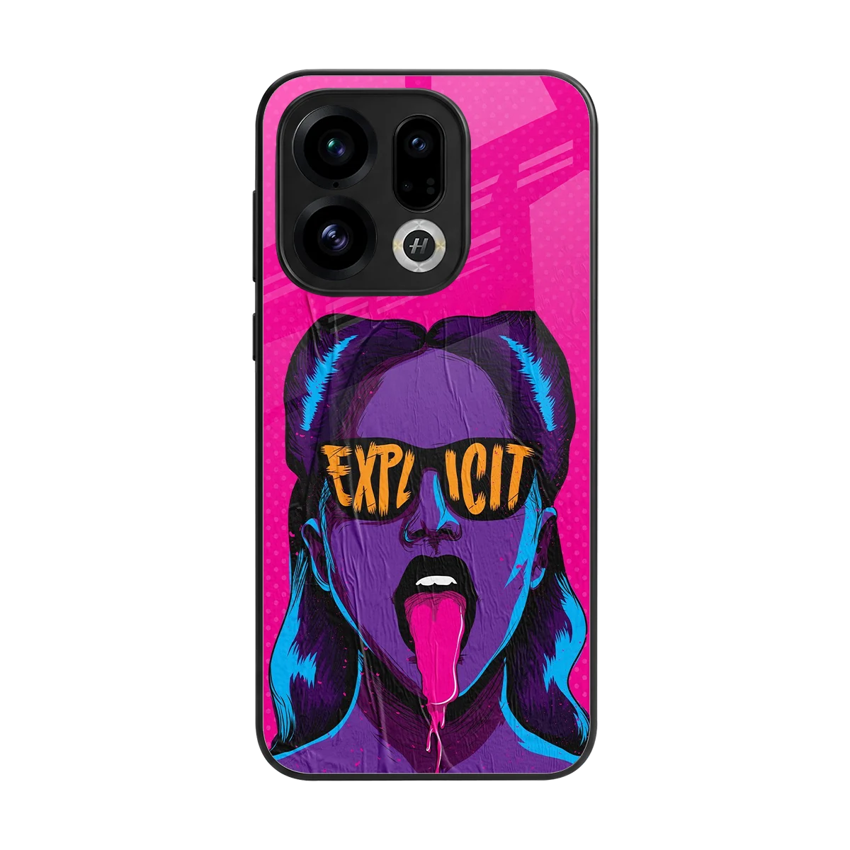 Explicit back phone cover | glass case for oppo find x9