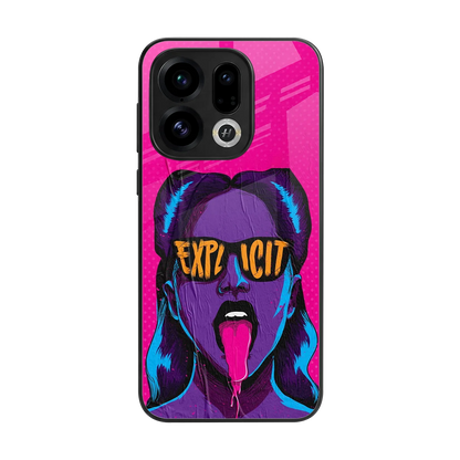 Explicit back phone cover | glass case for oppo find x9