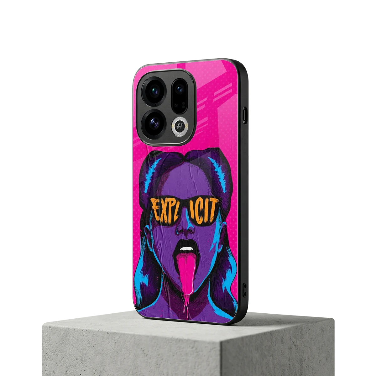 Explicit oppo find x9 mobile cover | shockproof glass phone case