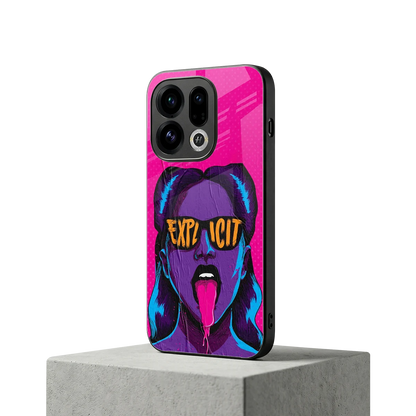 Explicit oppo find x9 mobile cover | shockproof glass phone case