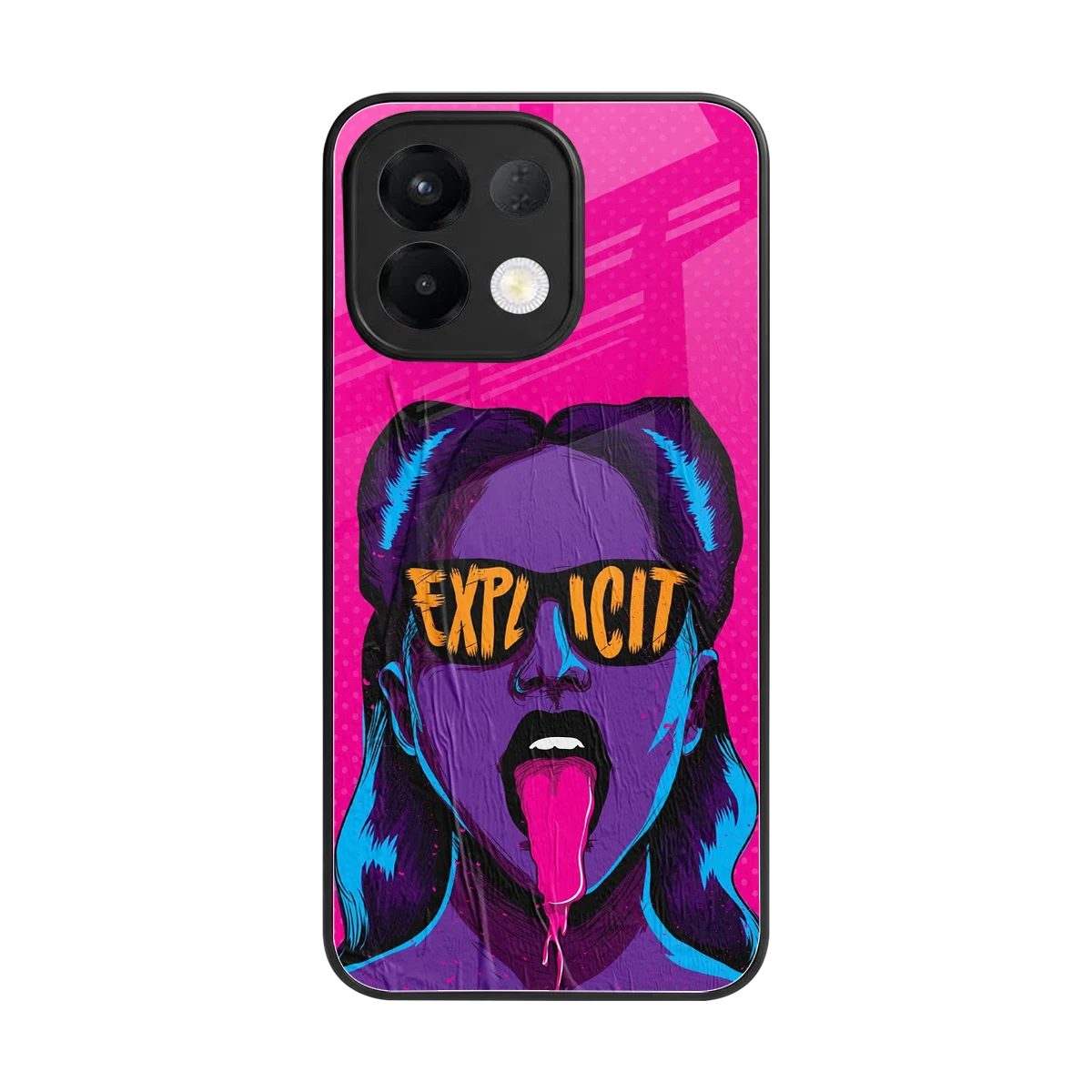 Explicit back phone cover | glass case for oppo k13 5g