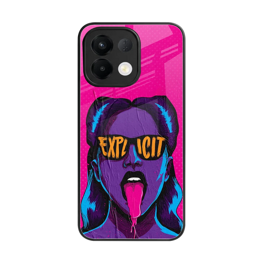 Explicit back phone cover | glass case for oppo k13 5g