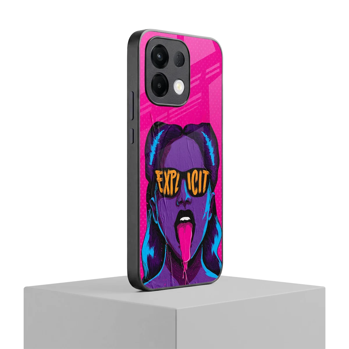 Explicit oppo k13 5g mobile cover | shockproof glass phone case