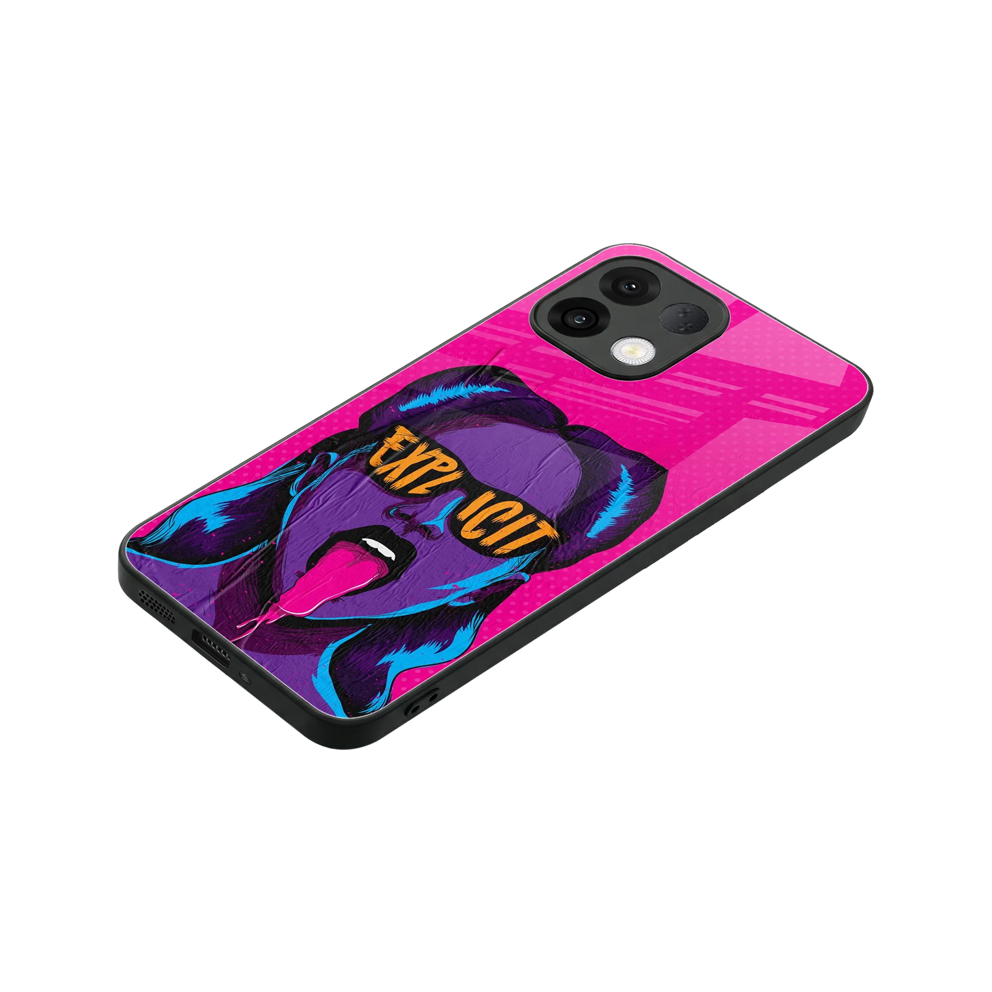 Explicit stylish phone case for oppo k13 5g | glossy glass and slim fit