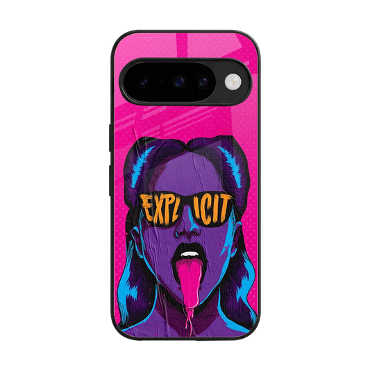 Explicit back phone cover | glass case for google pixel 10