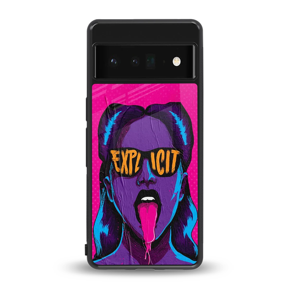 Explicit back phone cover | glass case for google pixel 6 pro
