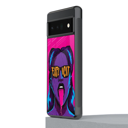 Explicit stylish phone case for google pixel 6 pro | glossy glass and slim fit