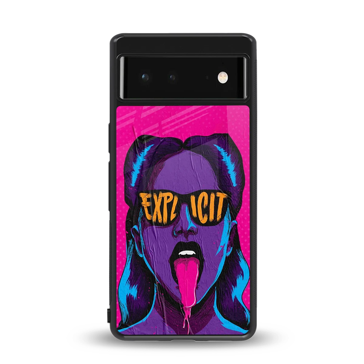 Explicit back phone cover | glass case for google pixel 6a