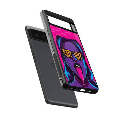 Explicit sleek google pixel 6a cover with tempered glass back and TPU edges