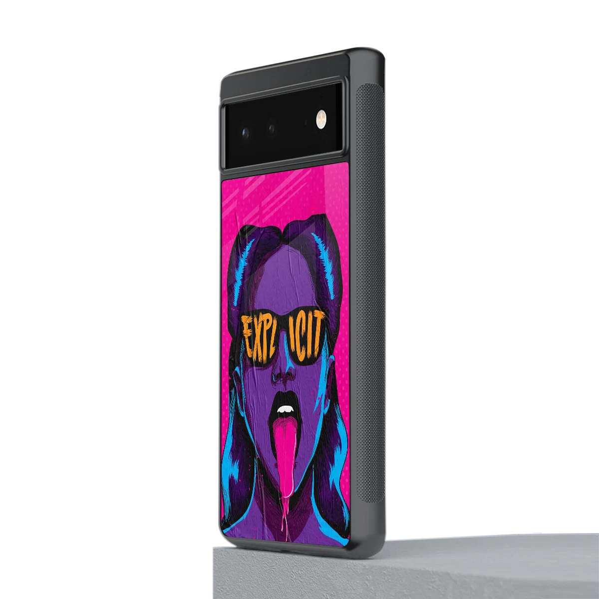 Explicit stylish phone case for google pixel 6a | glossy glass and slim fit