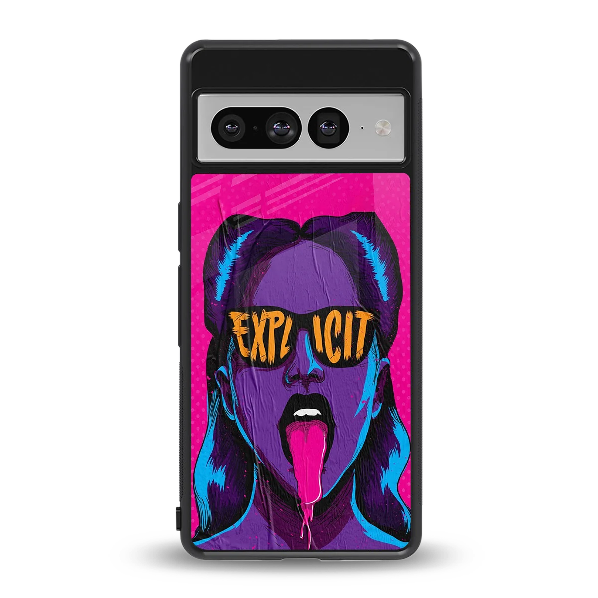 Explicit back phone cover | glass case for google pixel 7 pro