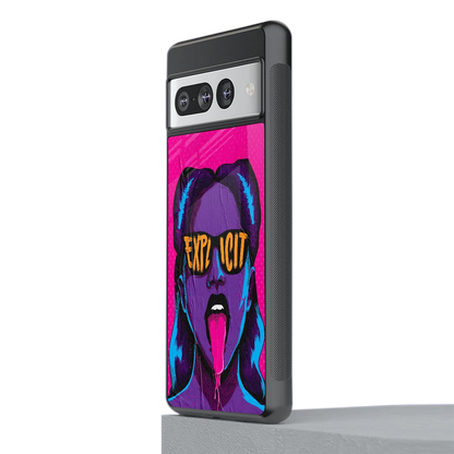 Explicit stylish phone case for google pixel 7 pro | glossy glass and slim fit