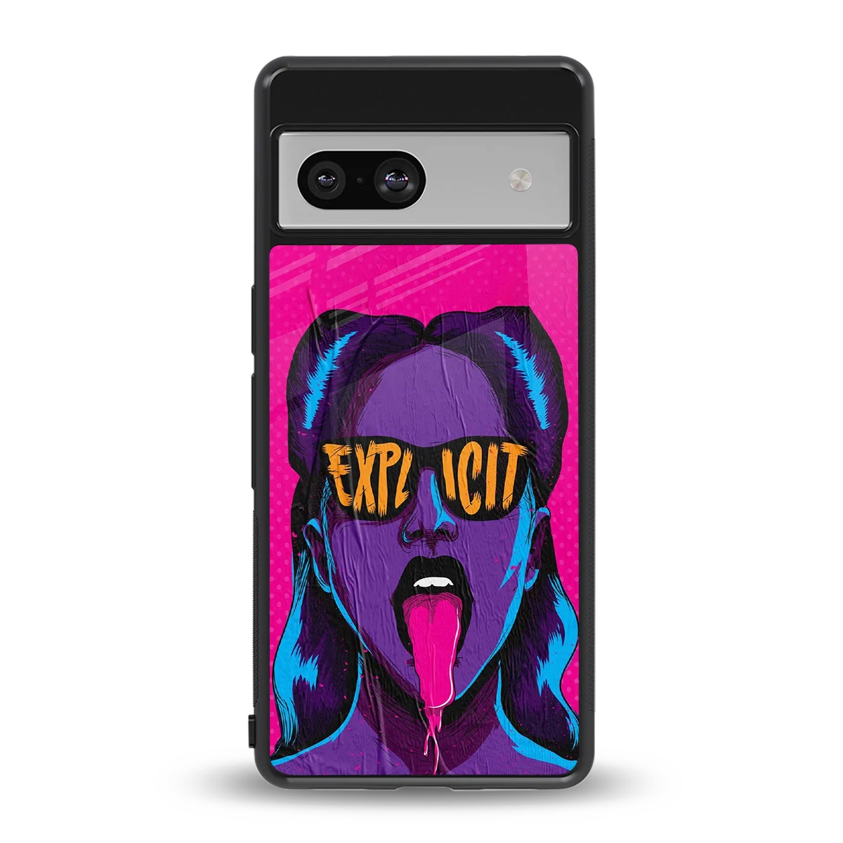 Explicit back phone cover | glass case for google pixel 7