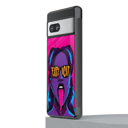 Explicit stylish phone case for google pixel 7 | glossy glass and slim fit