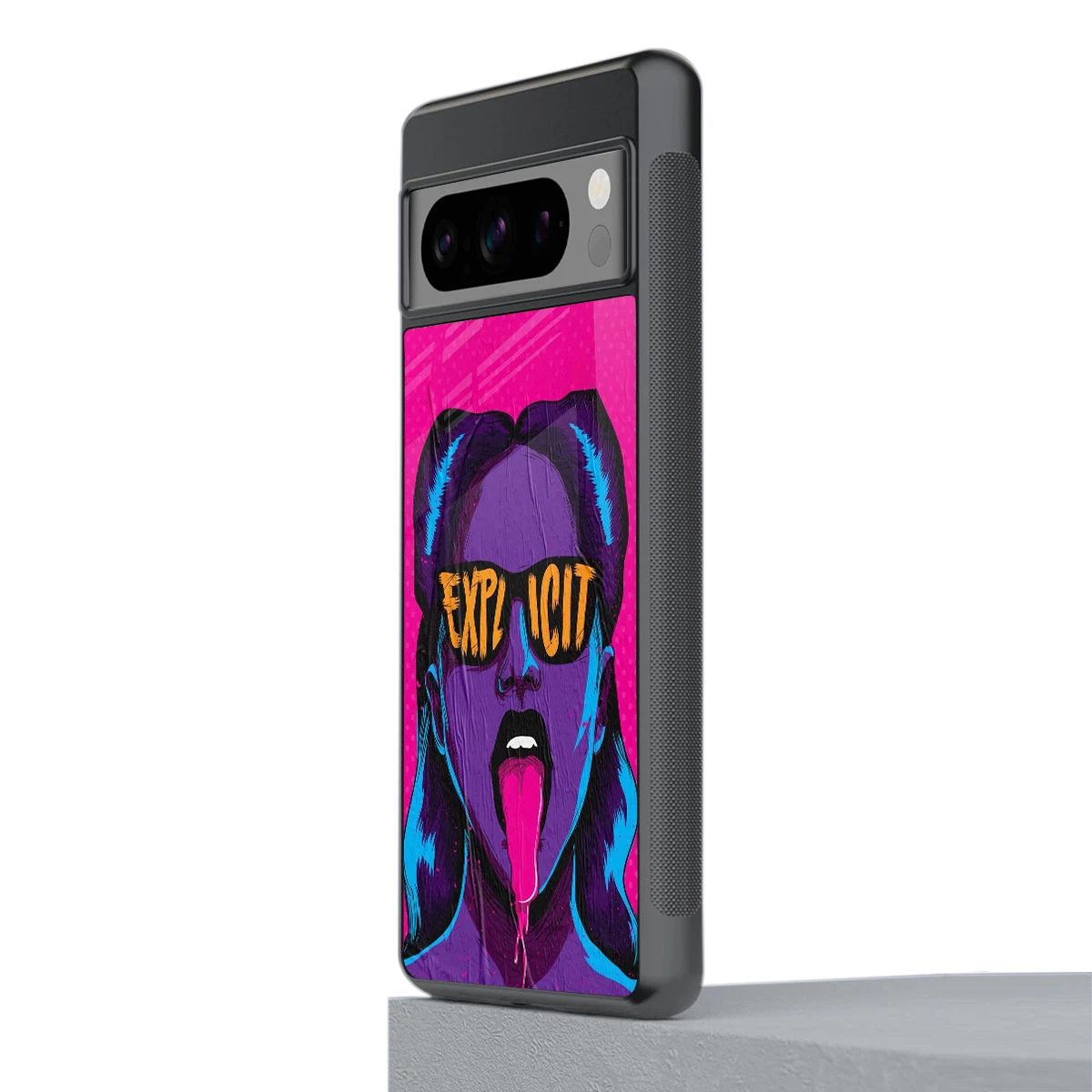Explicit stylish phone case for google pixel 8 pro | glossy glass and slim fit