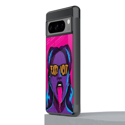 Explicit stylish phone case for google pixel 8 pro | glossy glass and slim fit