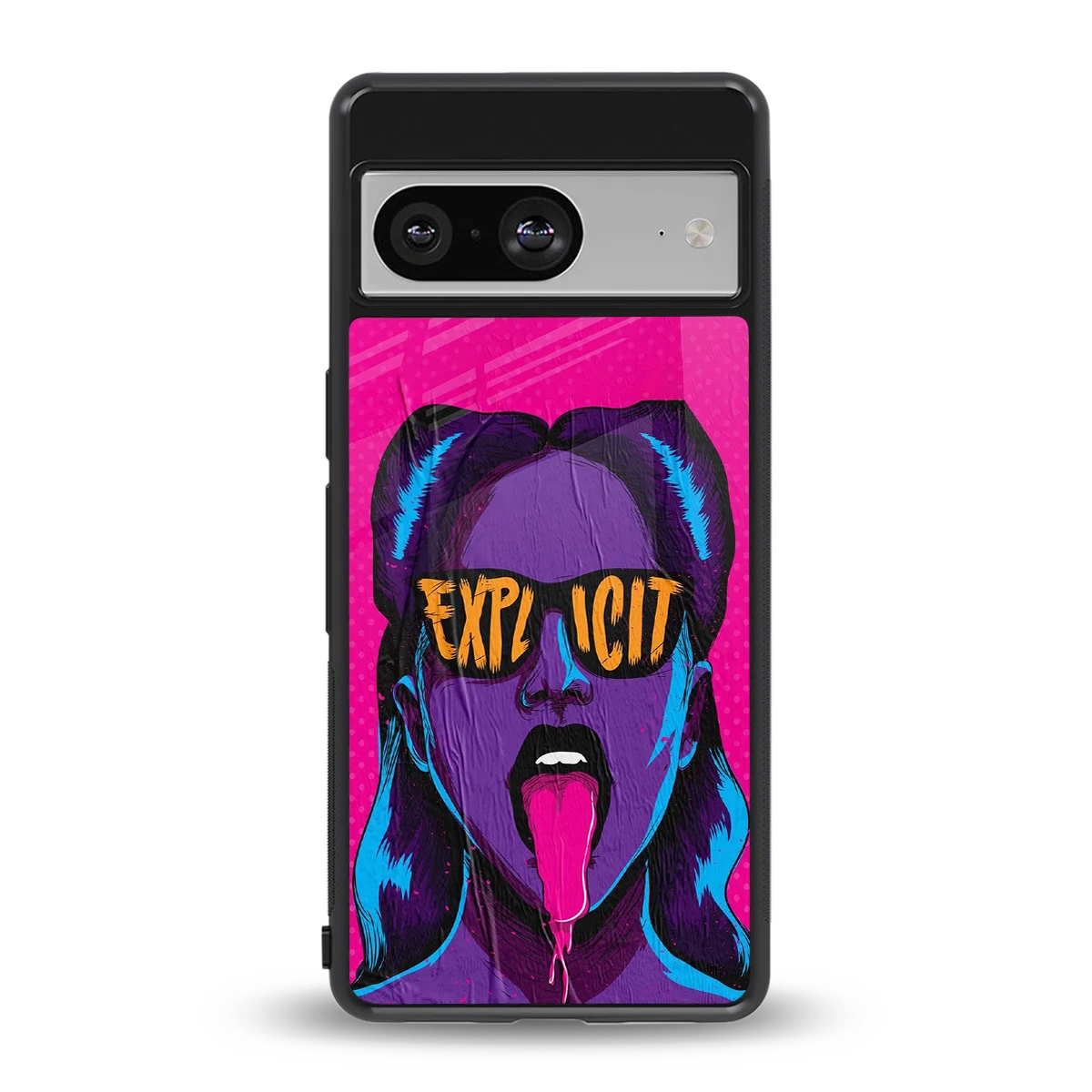 Explicit back phone cover | glass case for google pixel 8